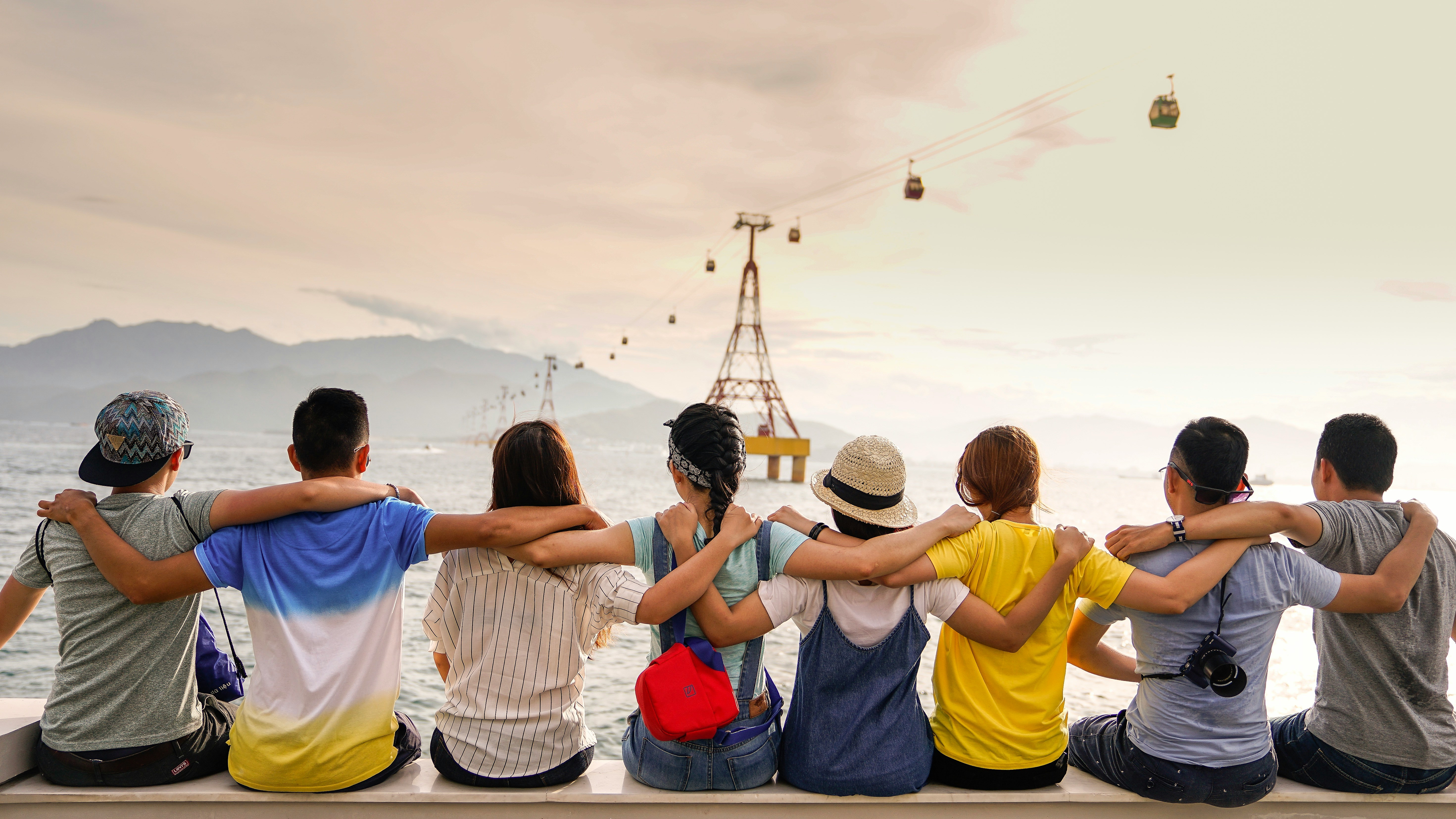 People sitting together